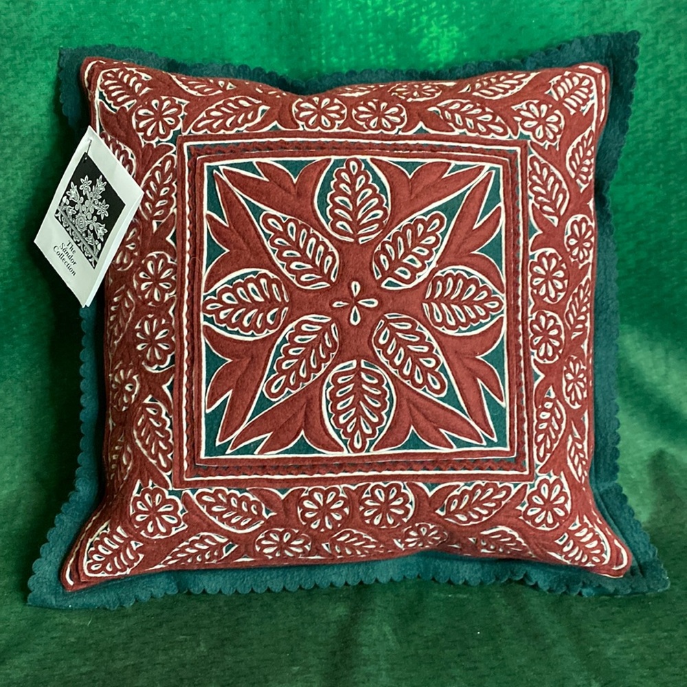 Sandor collection wool felt accent pillow